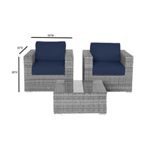 Load image into Gallery viewer, 2 Person Seating Set With Cushions