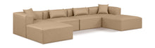 Load image into Gallery viewer, Cube - 6 Piece Modular Double Chaise Sectional - Tan