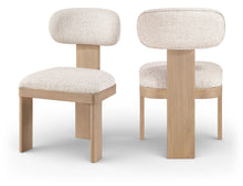 Load image into Gallery viewer, Timbra - Linen Textured Fabric Upholstered Dining Chair (Set of 2) - Natural Base