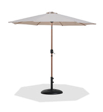 Load image into Gallery viewer, Fiji - Aluminum Patio Umbrella With Round Black And Teak Base