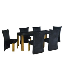 Load image into Gallery viewer, Empire - Table With 4 Chairs - Black