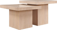 Load image into Gallery viewer, Spencer - 18" Oak Veneer 2 Piece Coffee Table