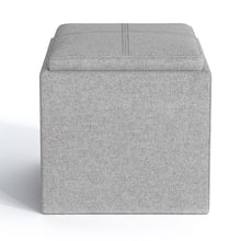 Load image into Gallery viewer, Rockwood - Upholstered Cube Storage Ottoman With Tray