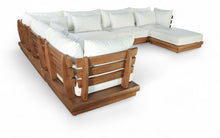 Load image into Gallery viewer, Mirella - 7 Piece Water Resistant Fabric Upholstered Outdoor Patio Modular Sectional