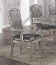Load image into Gallery viewer, Crown Mark Klina Glam Dining Arm Chair in Light Gray (Set of 2) image