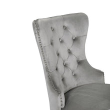 Load image into Gallery viewer, Galaxy Home Erica Stainless Steel Legs Dining Chair (Set of 2) in Light Grey