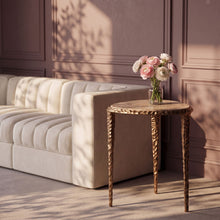 Load image into Gallery viewer, Gild - Aluminum Base And Genuine Marble Top Table
