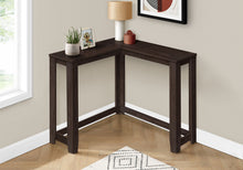 Load image into Gallery viewer, Corner Accent Console Table For Entryway, Unique Design Contemporary & Modern