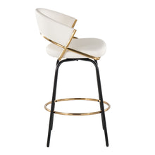 Load image into Gallery viewer, Jie - Fixed Height Contemporary Counter Stool With Swivel Round Footrest (Set of 2)