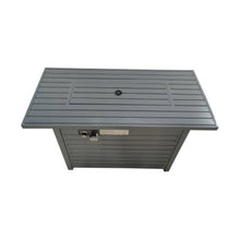 Load image into Gallery viewer, Propane Outdoor Fire Pit Table With Lid High-Quality Materials - Gray