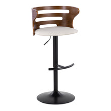 Load image into Gallery viewer, Cosi - Mid Century Modern Adjustable Barstool With Swivel With Rounded T Footrest (Set of 2)