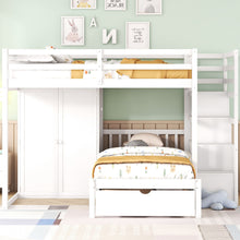 Load image into Gallery viewer, Bunk Bed With Wardrobe, Drawers