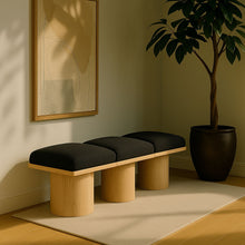 Load image into Gallery viewer, Pavilion - 3 Piece Modular Bench With Natural Base