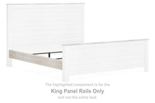 Load image into Gallery viewer, Willowton - King Panel Rails - Whitewash