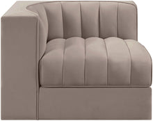 Load image into Gallery viewer, Rummi - Velvet Performance Fabric Upholstered Modular Corner Chair