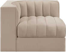 Load image into Gallery viewer, Rummi - Velvet Performance Fabric Upholstered Modular Corner Chair