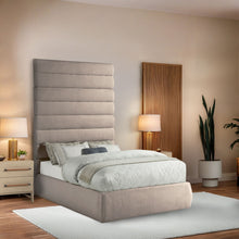 Load image into Gallery viewer, Adam - Linen Fabric Bed With 89" Headboard
