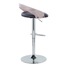 Load image into Gallery viewer, Grotto - Contemporary Adjustable Height Barstool With Swivel With Straight T Footrest (Set of 2)