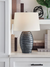 Load image into Gallery viewer, Caronick - Poly Table Lamp (Set of 2) - Antique Silver Finish