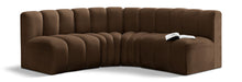 Load image into Gallery viewer, Arc - Velvet 4 Piece Corner Modular Sofa