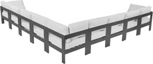 Load image into Gallery viewer, Nizuc - Outdoor Patio 9 Piece Modular Sectional With Gray Frame