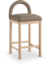Load image into Gallery viewer, Conrad - Linen Counter Stool With Natural Legs