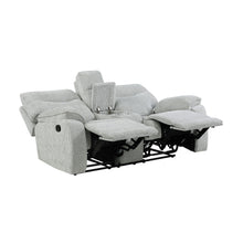 Load image into Gallery viewer, Chablis - Reclining Console Loveseat - Mist Gray