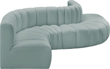 Load image into Gallery viewer, Arc - Faux Leather 6 Piece Curved Modular Sofa