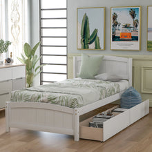 Load image into Gallery viewer, Platform Bed & Headboard, Footboard And Wood Slat Support