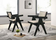 Load image into Gallery viewer, Jasper - 3 Piece Arm Chairs And Console Table (Set of 3) - Ebony Black