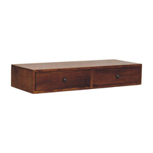 Load image into Gallery viewer, Lunar - 2 Drawer Wall Mounted Console - Brown