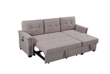 Load image into Gallery viewer, Nathan - Reversible Sleeper Sectional Sofa With Storage Chaise, USB Charging Ports And Pocket