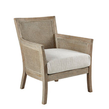 Load image into Gallery viewer, Cane Armchair With High Density Foam - Cream / Reclaimed Natural