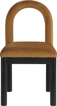 Load image into Gallery viewer, Conrad - Velvet Dining Chair With Black Legs