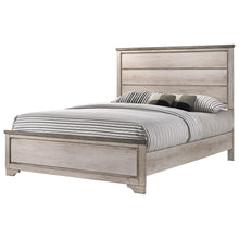 Load image into Gallery viewer, Crown Mark Patterson Queen Panel Bed in Driftwood Grey image