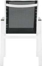Load image into Gallery viewer, Nizuc - Outdoor Patio Dining Arm Chair With White Frame And Gray Arms (Set of 2)