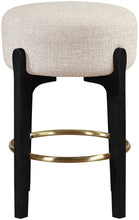 Load image into Gallery viewer, Torino - Backless Counter Stool With Brushed Black Base (Set of 2)