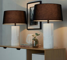 Load image into Gallery viewer, Petra - Contemporary Table Lamp (Set of 2) - Cream / Black