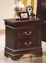 Load image into Gallery viewer, Crown Mark Furniture Louis Philip Nightstand in Dark Cherry