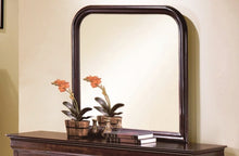 Load image into Gallery viewer, Crown Mark Furniture Louis Philip Dresser Mirror in Dark Cherry