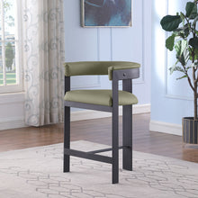 Load image into Gallery viewer, Romeo - Faux Leather Counter Stool With Black Base (Set of 2)