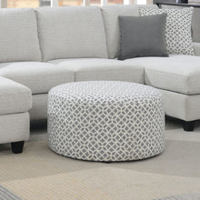 Load image into Gallery viewer, Round Ottoman - Gray