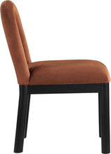 Load image into Gallery viewer, Conrad - Velvet Dining Chair With Black Legs