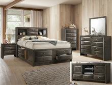 Load image into Gallery viewer, Crown Mark Emily Queen Captain's Storage Bed in Grey
