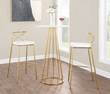 Load image into Gallery viewer, Modern Charlotte - Contemporary Fixed Height Barstool (Set of 2)
