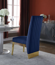 Load image into Gallery viewer, Porsha - Dining Chair with Gold Legs (Set of 2)