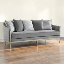 Load image into Gallery viewer, Fernando - Sofa With 5 Pillows - Champagne / Gray