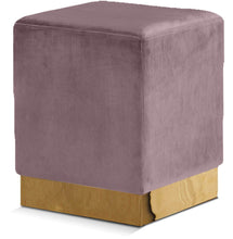 Load image into Gallery viewer, Jax - Stool Ottoman with Gold Base