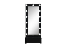 Load image into Gallery viewer, Ella - Narrow Tall Mirror With LED - Black