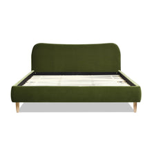 Load image into Gallery viewer, Roman - Curved Headboard Upholstered Platform Bed